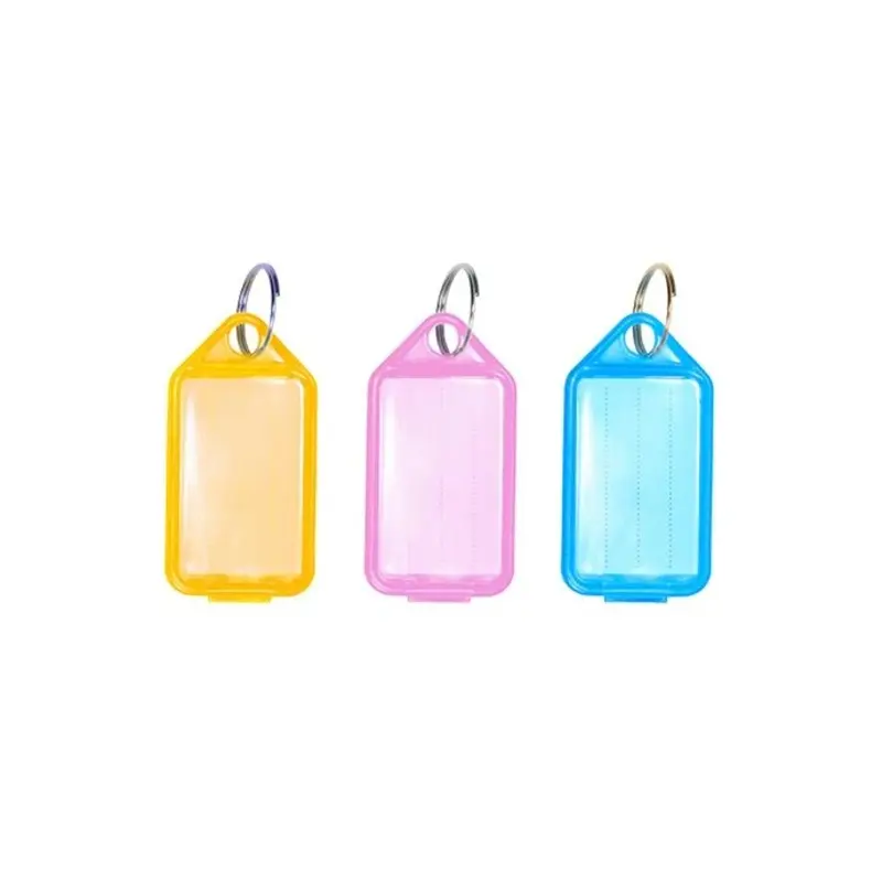 TIMCO Coloured Key Tags - Mixed Colours - Pack of 6 Pieces