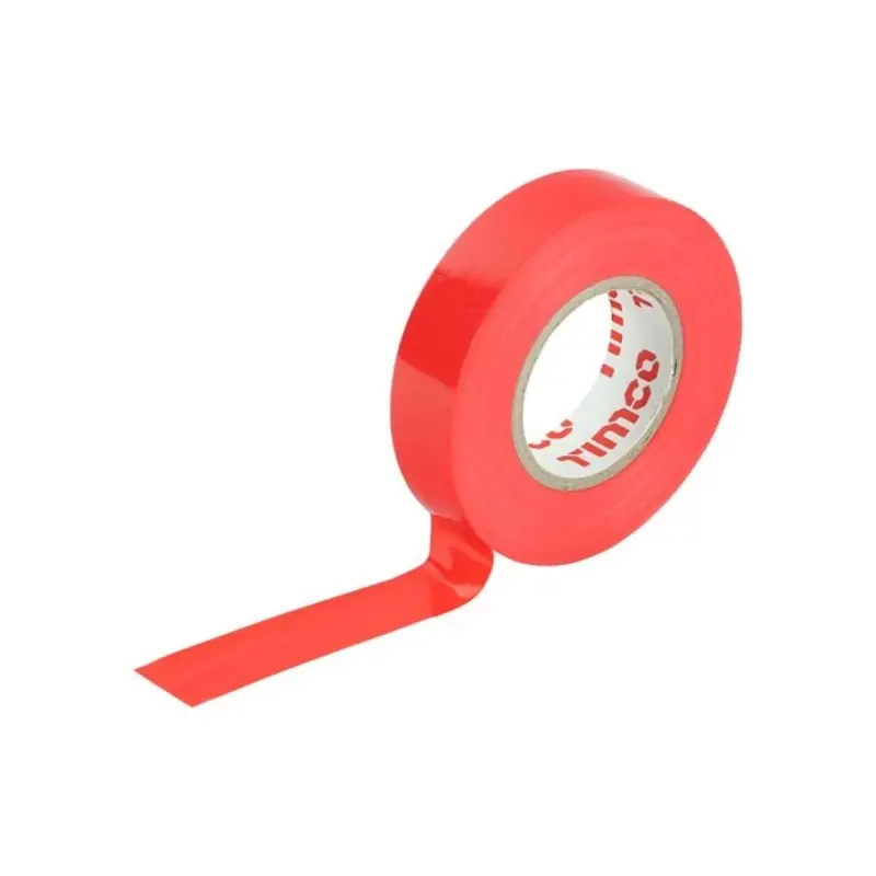 TIMCO PVC Insulation Tape Red - 25m x 18mm - Pack of 10 Pieces