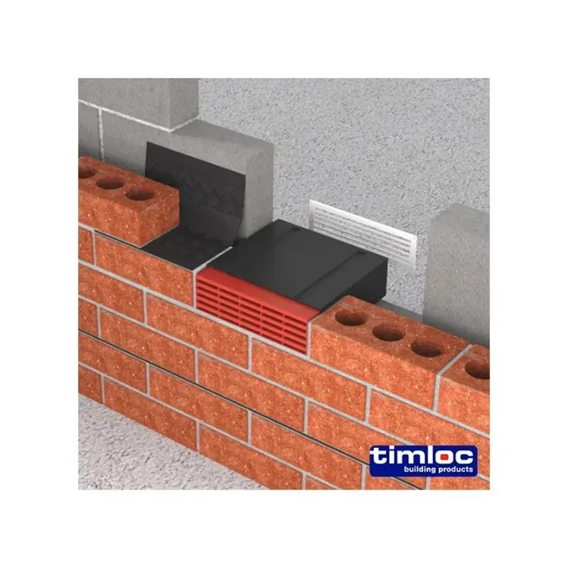 Timloc Airbrick Plastic Grey - 215 x 69 x 60mm - Pack of 20 Pieces