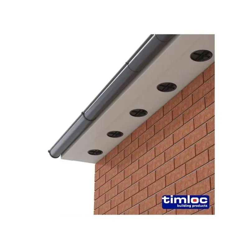 Timloc Push-in Soffit Vent Black -  70.0 - Pack of 10 Pieces
