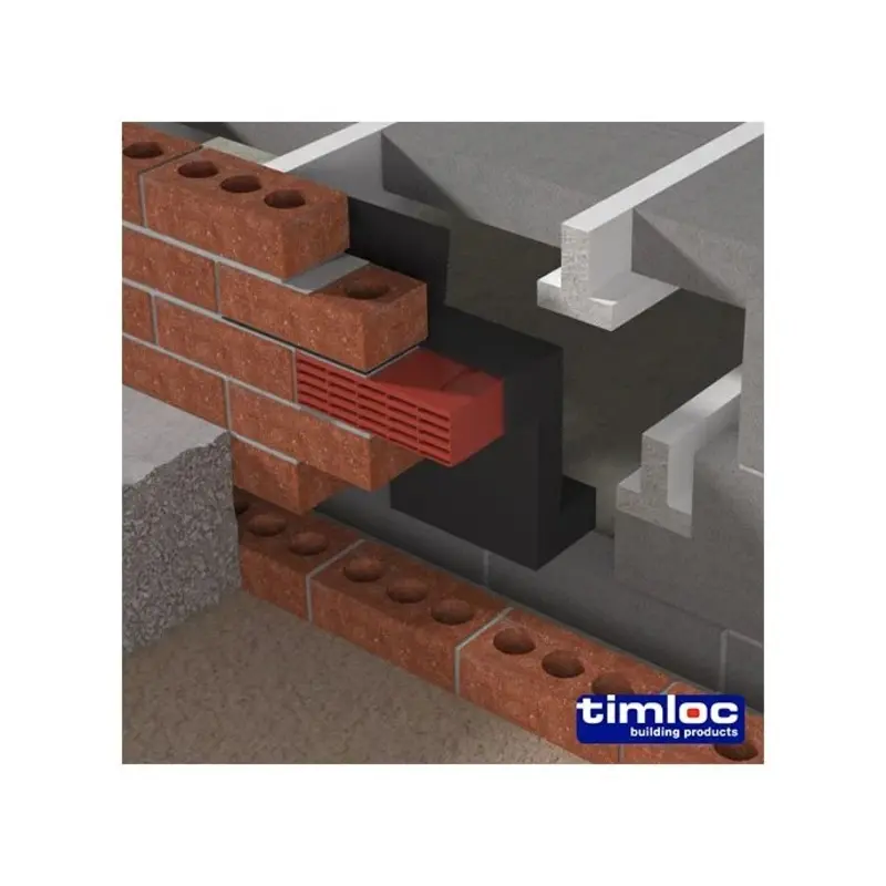 Timloc Telescopic Underfloor Vent  Up to 5 Courses - Up to 5 course - Pack of 20 Pieces