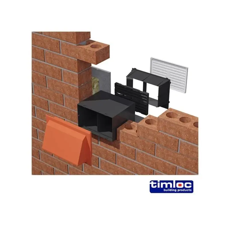 Timloc Through-Wall Cavity Sleeve for One Airbrick - 229 x 76mm