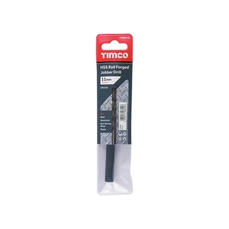 TIMCO Roll Forged Jobber Drills HSS - 11.0mm - Pack of 5 Pieces