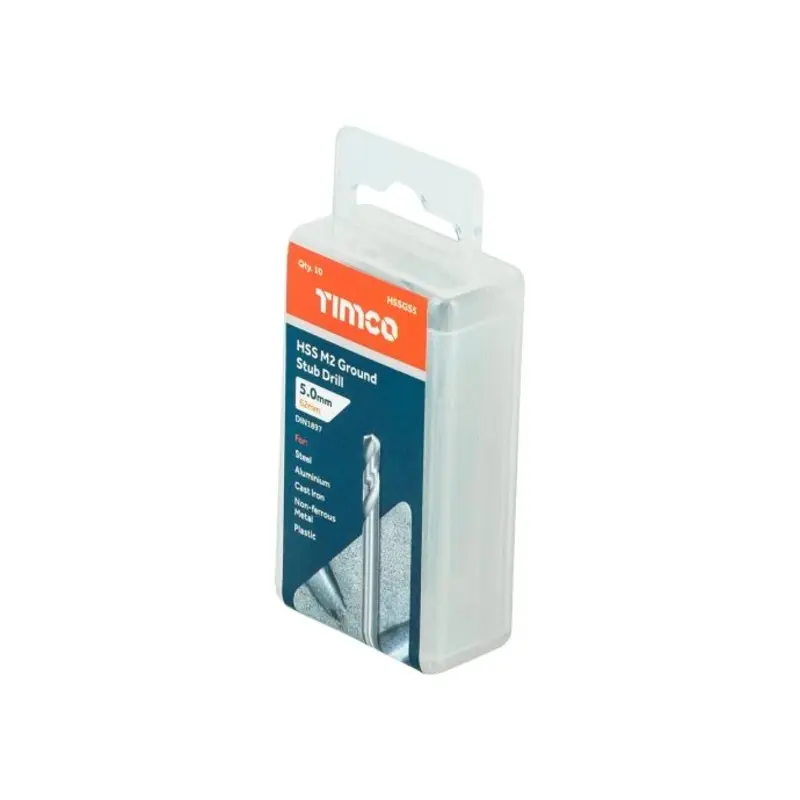TIMCO Ground Jobber Drills HSS M2 - 5.5mm - Pack of 10 Pieces