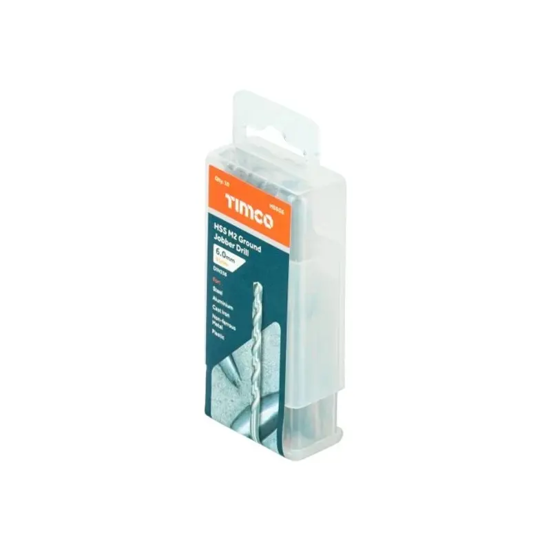TIMCO Ground Jobber Drills HSS M2 - 6.0mm - Pack of 10 Pieces
