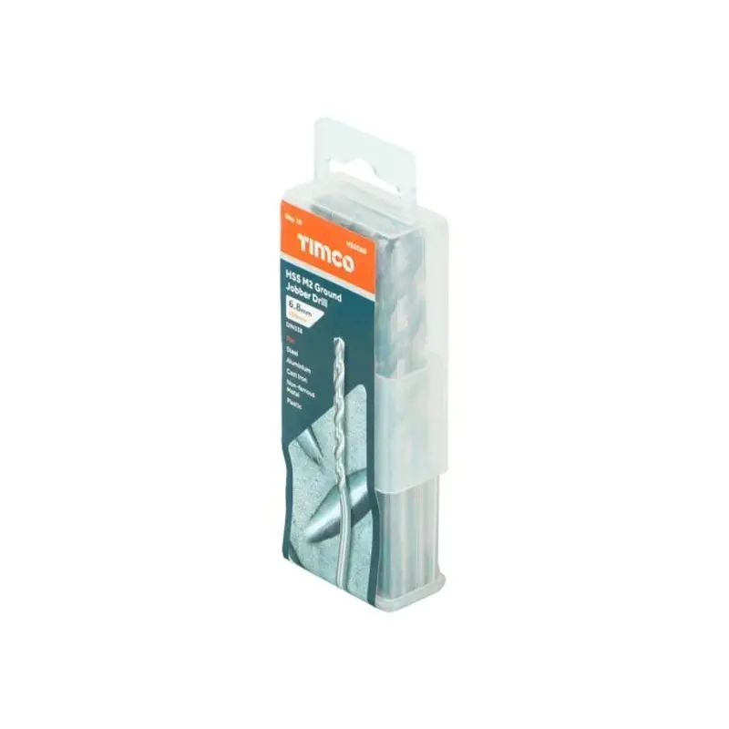 TIMCO Ground Jobber Drills HSS M2 - 6.8mm - Pack of 10 Pieces
