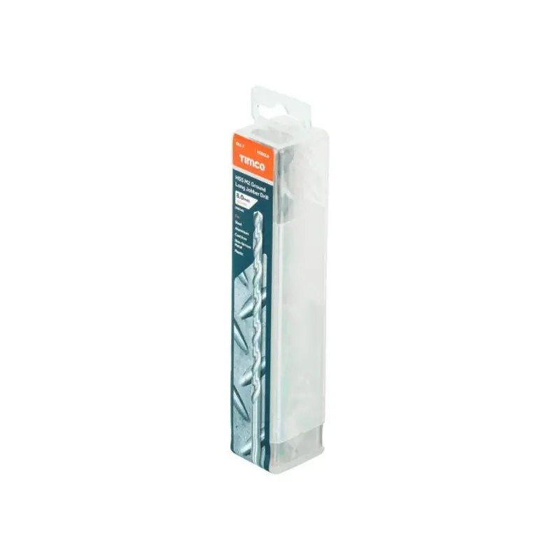 TIMCO Ground Long Jobber Drills HSS M2 - 8.0mm - Pack of 5 Pieces