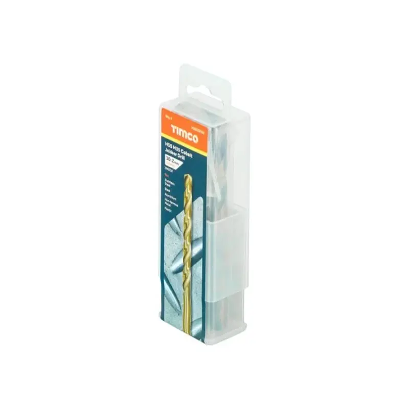 TIMCO Ground Jobber Drills - Cobalt M35 - 10.2mm - Pack of 5 Pieces
