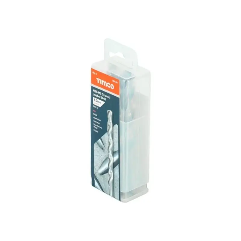 TIMCO Ground Jobber Drills HSS M2 - 21/64" - Pack of 5 Pieces