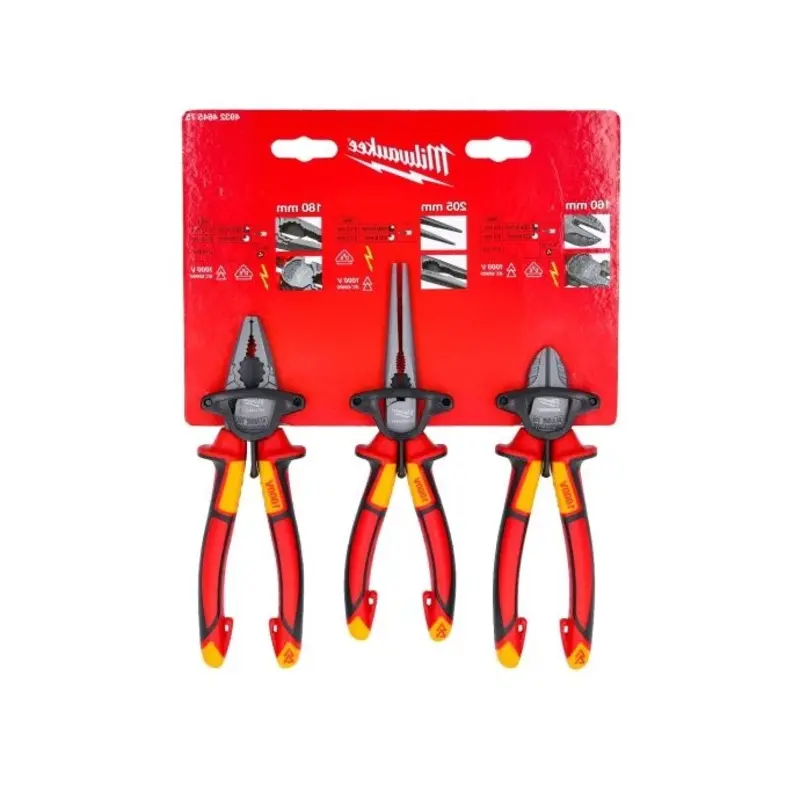Milwaukee 4932464575 3 Piece VDE Pliers Set