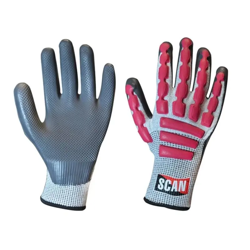 Scan Anti-Impact Latex Cut 5 Gloves - XXL (Size 11)
