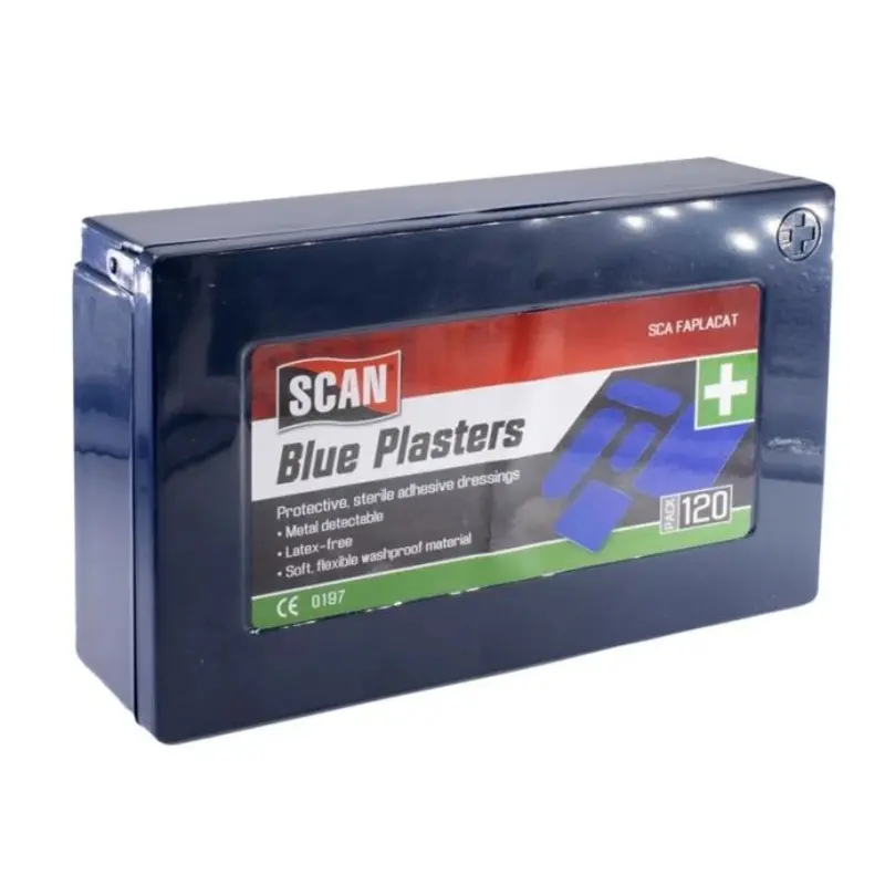 Scan Assorted Hypoallergenic Blue Plasters 120