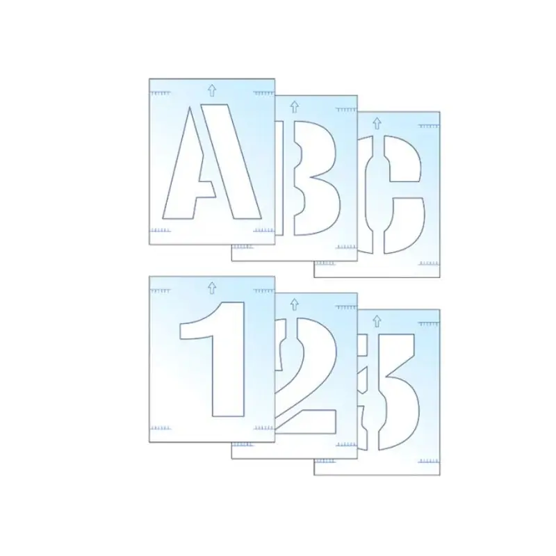 Scan Letter & Number Stencil Kit 100mm