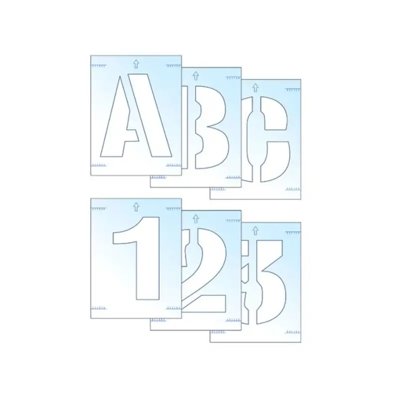 Scan Letter & Number Stencil Kit 25mm
