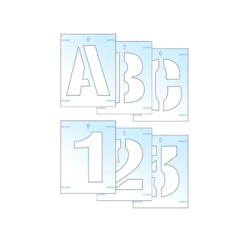 Scan Letter & Number Stencil Kit 50mm