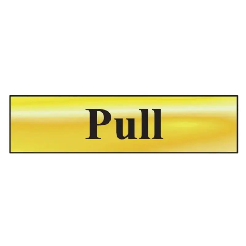 Scan Pull - Polished Brass Effect 200 x 50mm