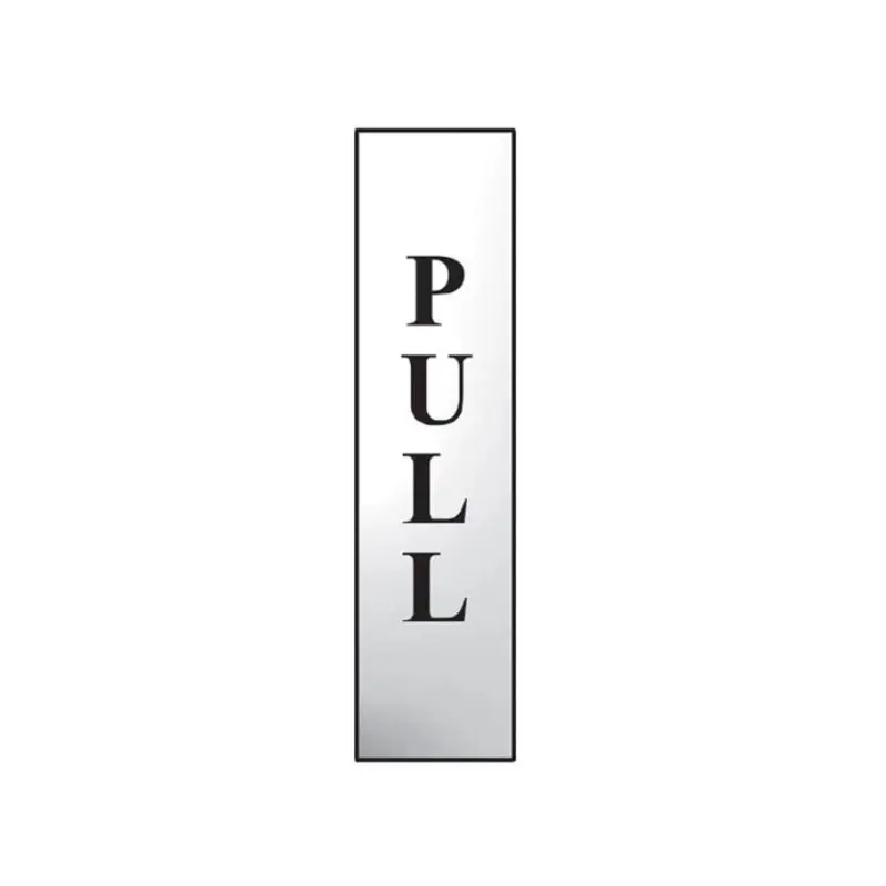 Scan Pull Vertical - Polished Chrome Effect