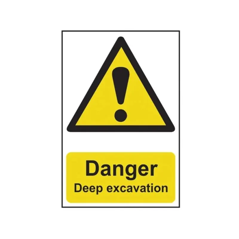 Scan Danger Deep Excavation PVC 400 x 600mm