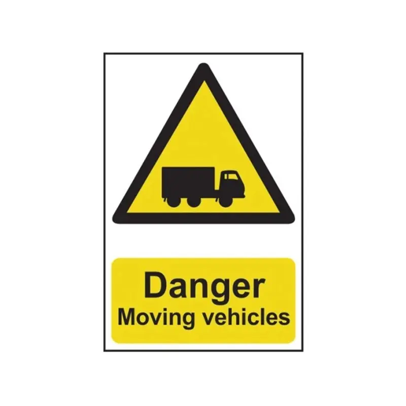 Scan Danger Moving Vehicles PVC 400 x 600mm