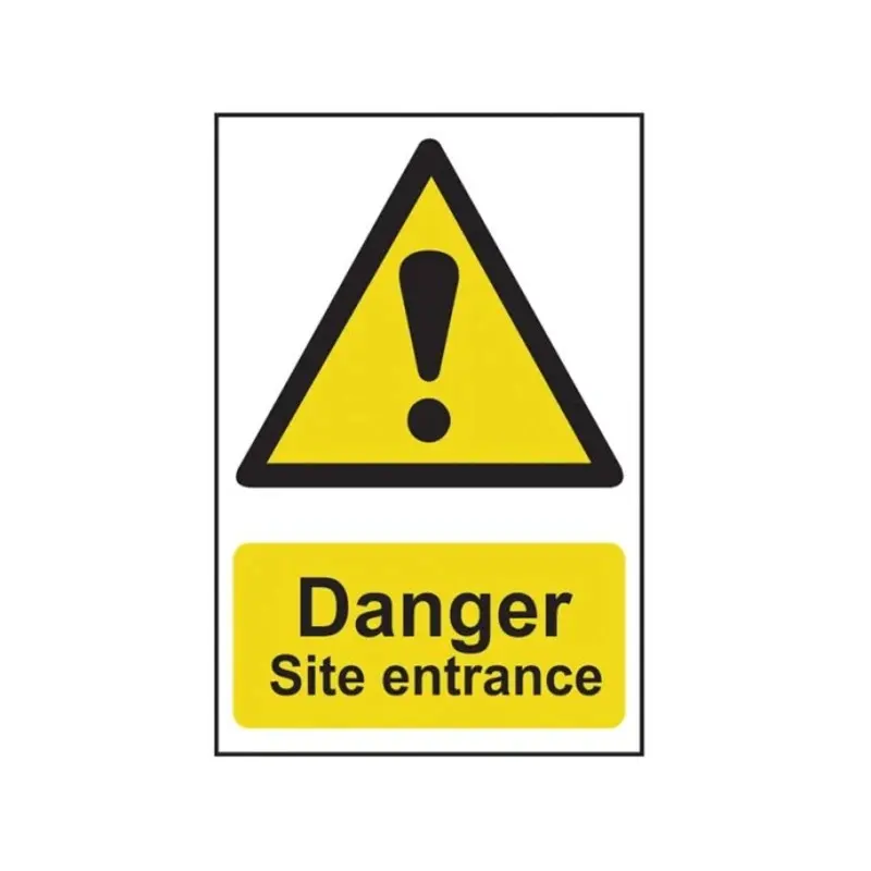 Scan Danger Site Entrance PVC 400 x 600mm