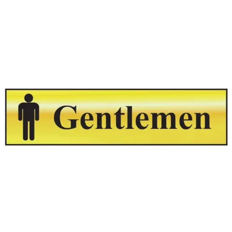 Scan Gentlemen - Polished Bras Chrome Effect 200 x 50mm