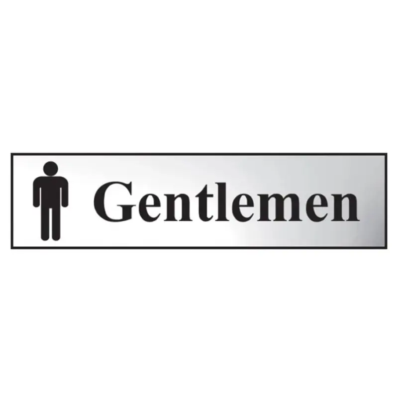 Scan Gentlemen - Polished Chrome Effect 200 x 50mm