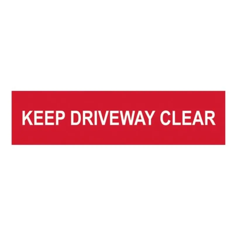 Scan Keep Driveway Clear 200 x 50mm