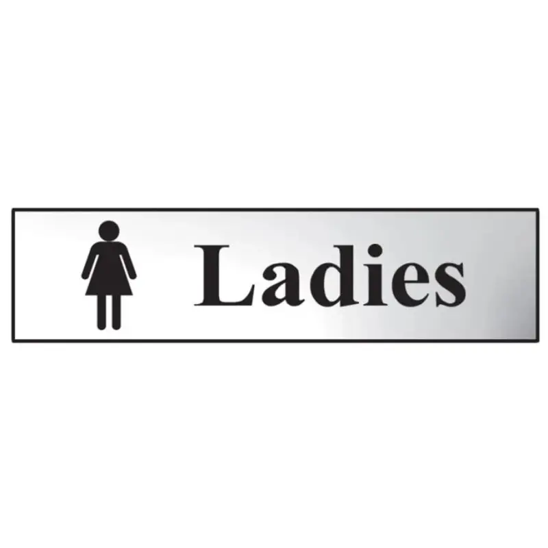 Scan Ladies - Polished Chrome Effect 200 x 50mm