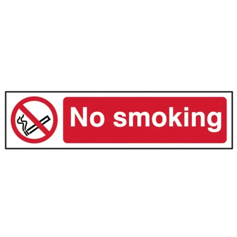 Scan No Smoking - PVC 200 x 50mm