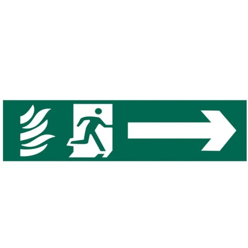 Scan Running Man Arrow Right PVC 200 x 50mm