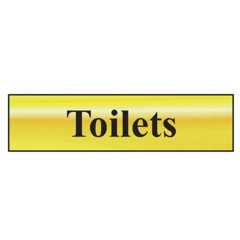 Scan Toilets - Polished Brass Effect 200 x 50mm