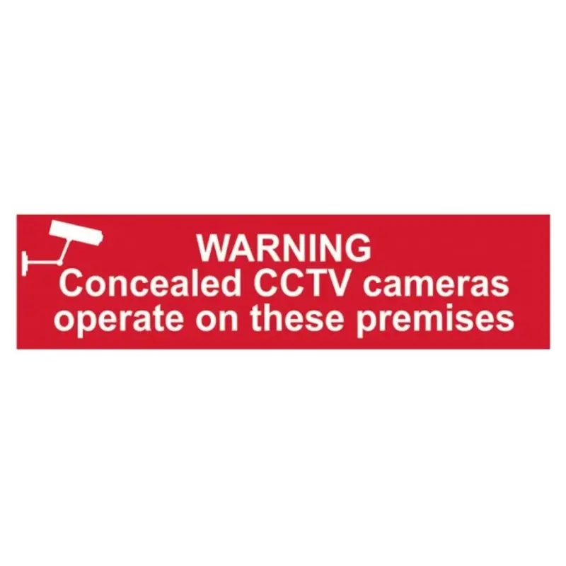 Scan Warning Concealed CCTV Cameras Operate