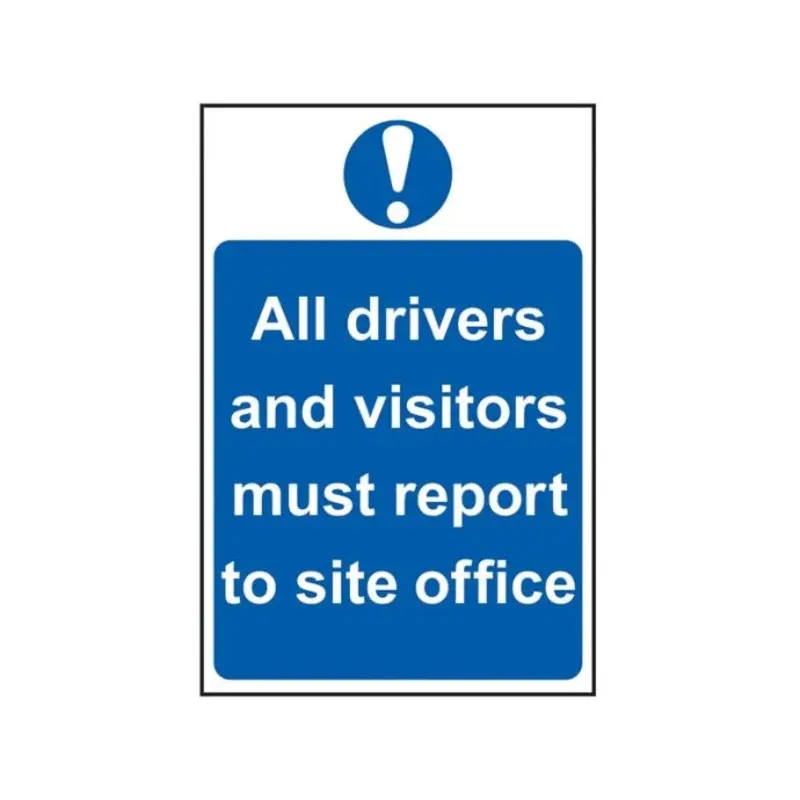 Scan All Drivers And Visitors PVC 400 x 600mm