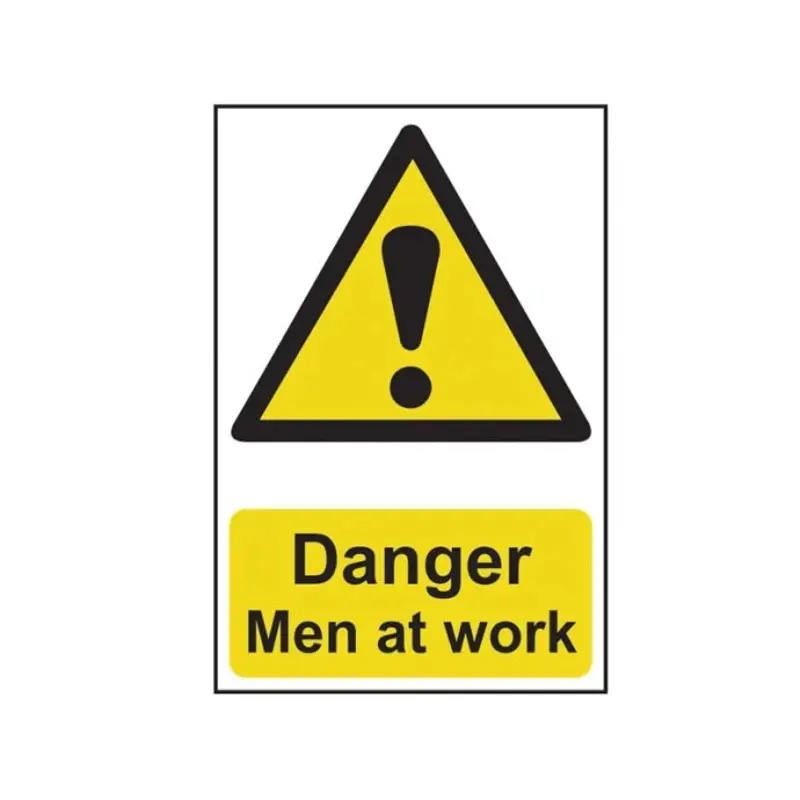 Scan Danger Men At Work PVC 200 x 300mm