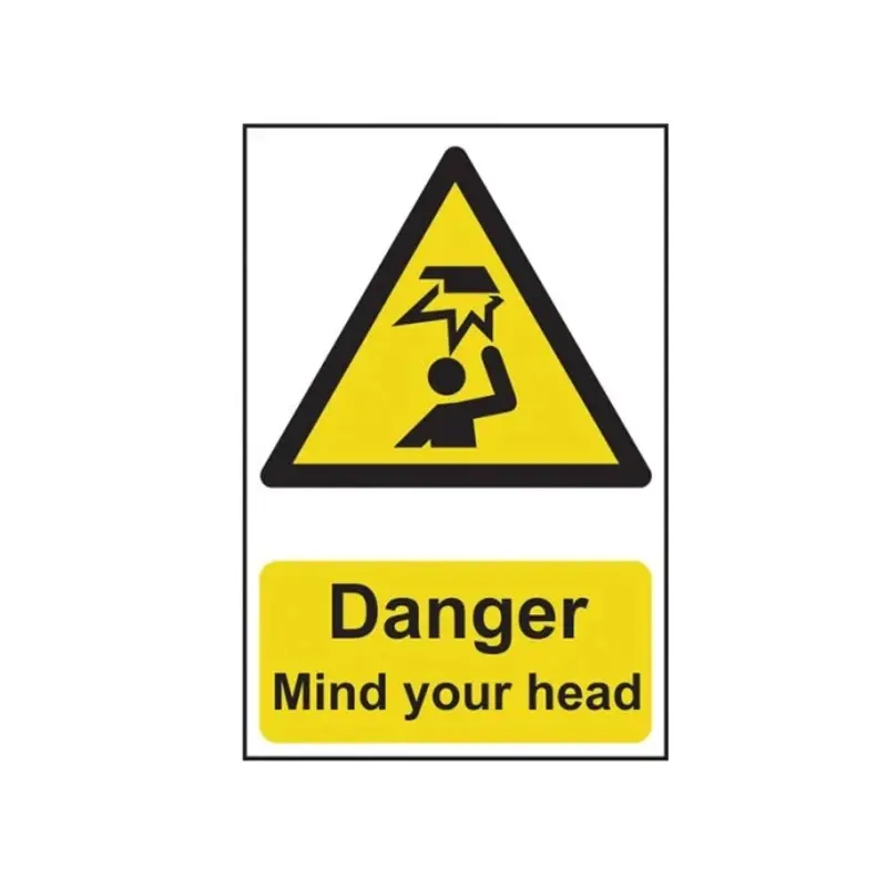 Scan Danger Mind Your Head - PVC 200 x 300mm