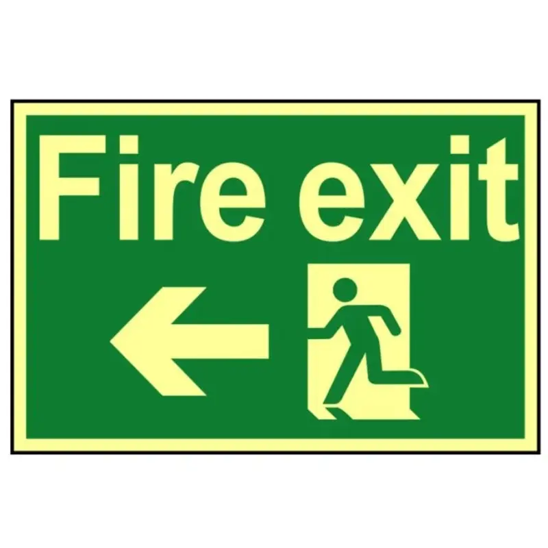 Scan Fire Exit Running 300 x 200mm