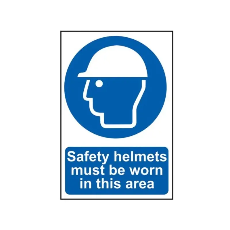 Scan Safety Helmets Must This Area - PVC 400 x 600m