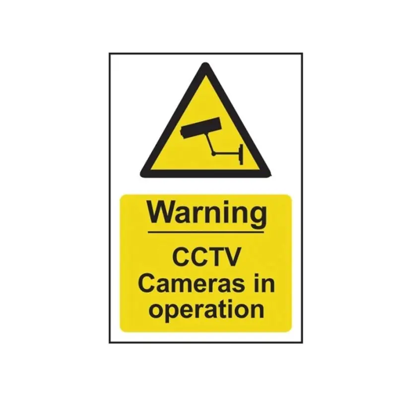 Scan Warning CCTV Cameras PVC 200 x 300mm