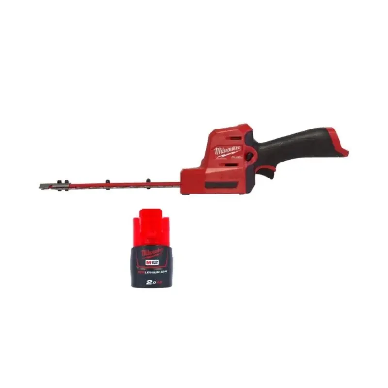 Milwaukee M12FHT20 12V Cordless FUEL 20cm Hedge Trimmer With 1 x 2.0Ah Battery