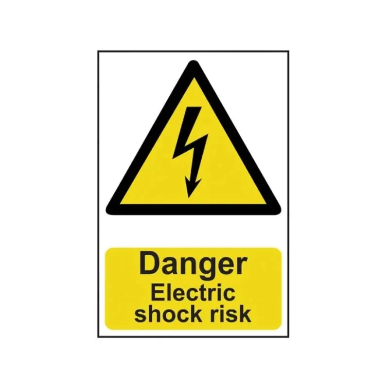 Scan Danger Electric Shock RiskPVC 200 x 300mm
