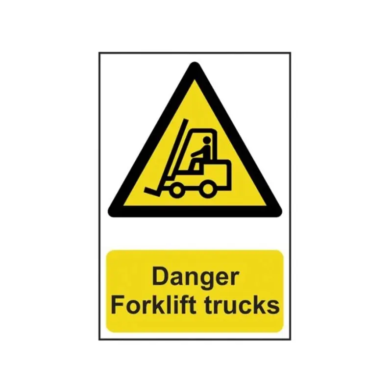 Scan Danger Forklift Trucks PVC 200 x 300mm