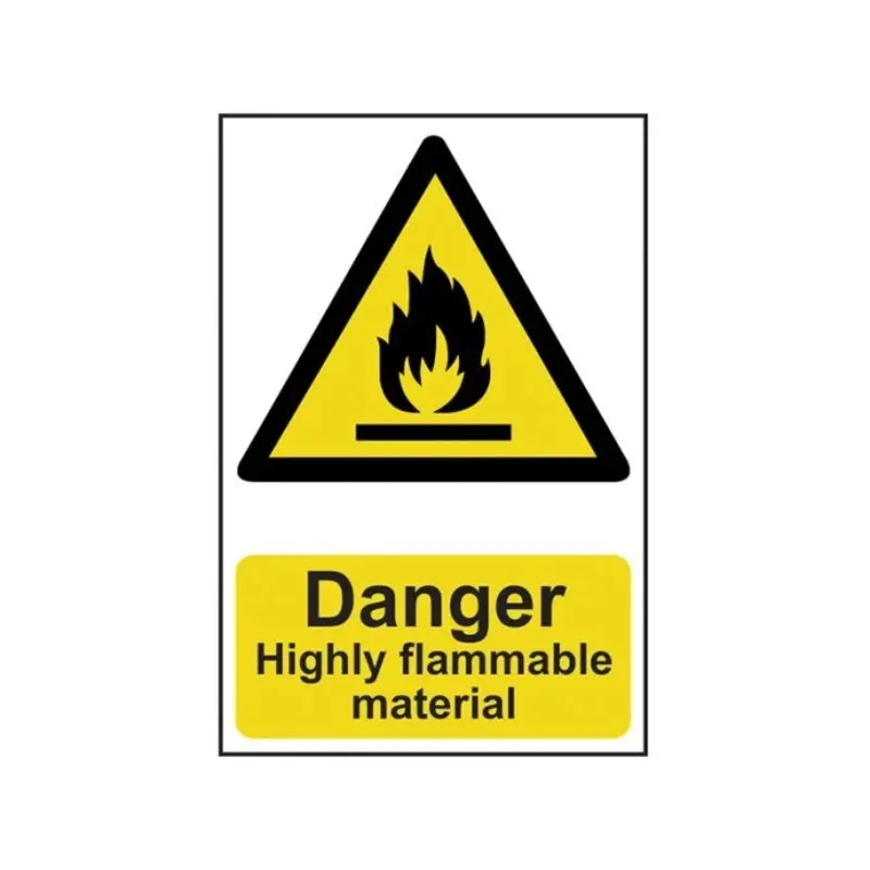 Scan Danger high Flammable PVC 200 x 300mm