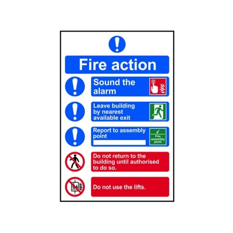 Scan Fire Action Procedure PVC 200 x 300mm