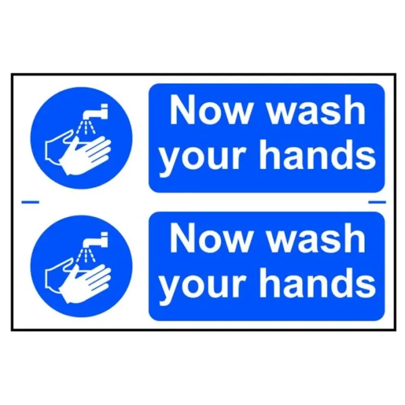 Scan Now Wash Your Hands - PVC
