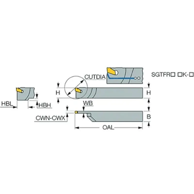 Iscar SGTFL 2020-3 Toolholder