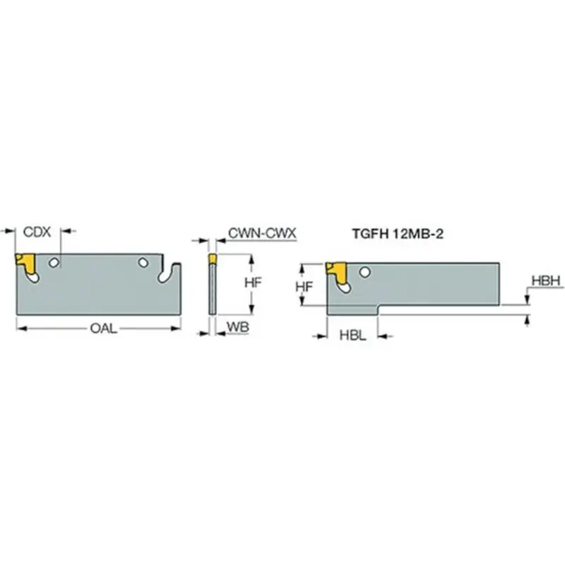 Iscar TGFH 28MB-3 Grooving And Parting Blade