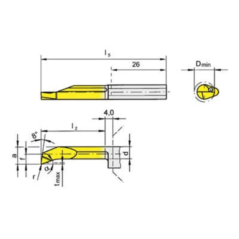 Horn R 110.1829.7.6TI25 Boring And Profiling Insert