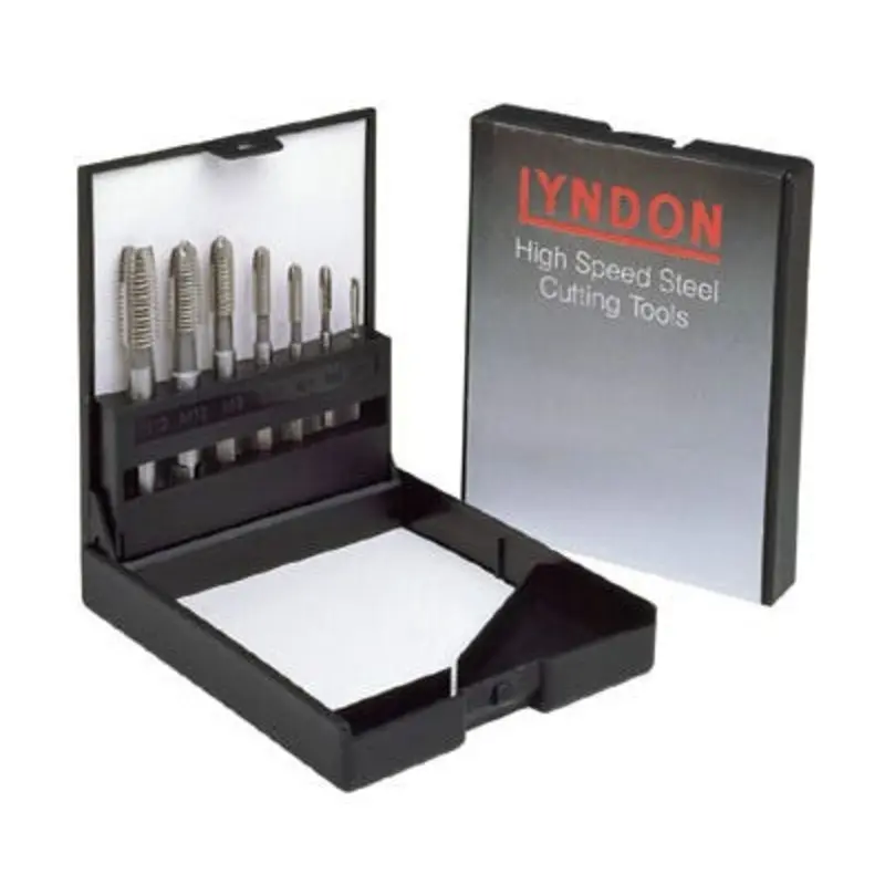 Lyndon M3 - M12 7 Piece HSS Tap Set