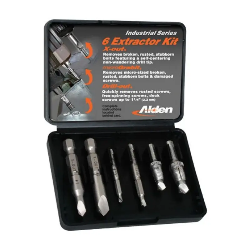 Interstate 3 Piece Quick-Connect Damaged Screw Extractor & Drill Set