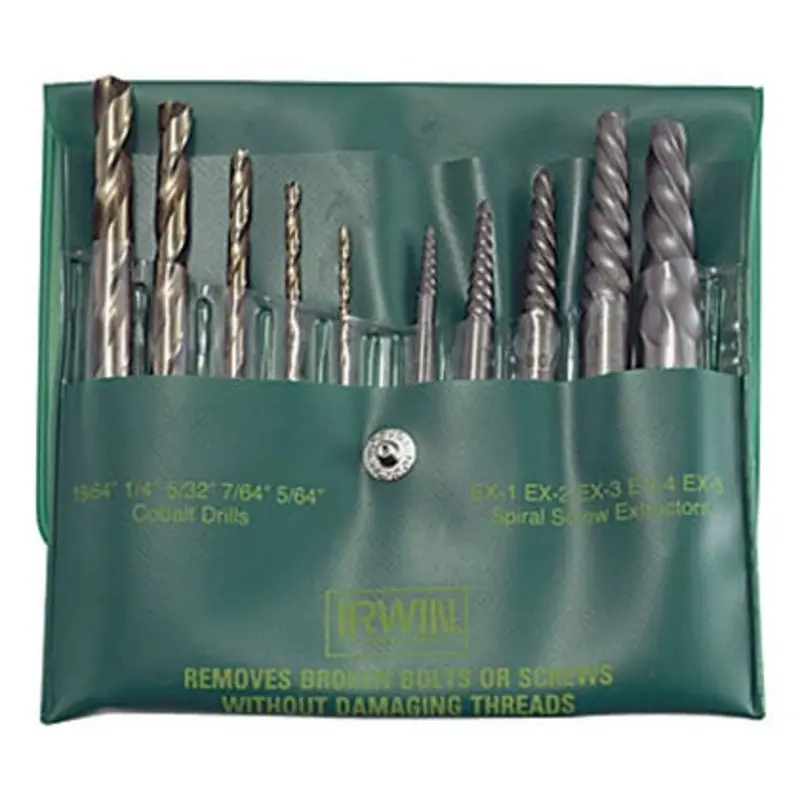 Interstate 10 Piece Spiral Flute Screw Extractor